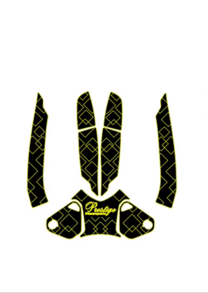 Prestige Traction Mat Sea-Doo GTX / RXT 2010-2015 Black/Neon Yellow - 012-319BLK/NY