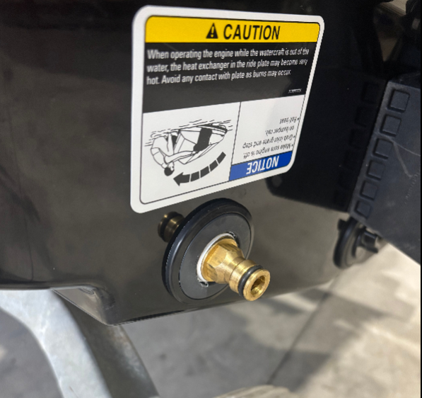 Prestige Powersports Brass Flush Fitting for Sea-Doo PWC